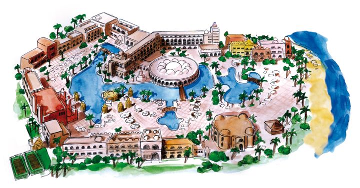 The Makadi Palace Hotel - map view